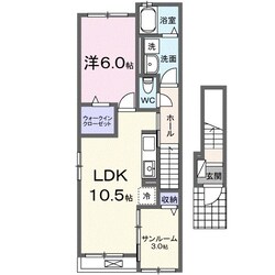 フェリーチェ東天王町　Iの物件間取画像